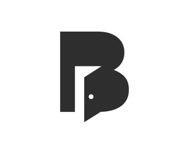 Letter B Door Logo Design Combined With Minimal Open Door Icon Vector Template