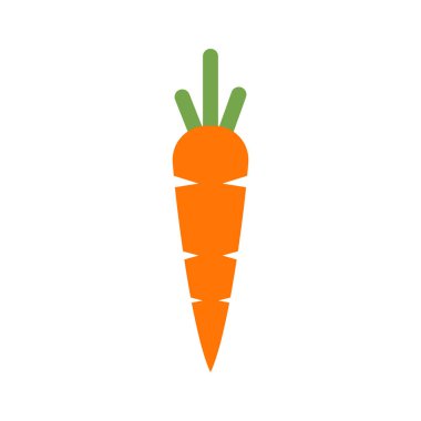Carrot Icon Design Vector Template. Carrot Logo Sign