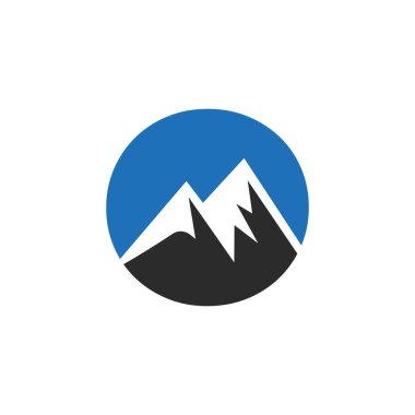 Letter O Mount Logo Vector Sign. Mountain Nature Landscape Logo Combine With Hill Icon and Template