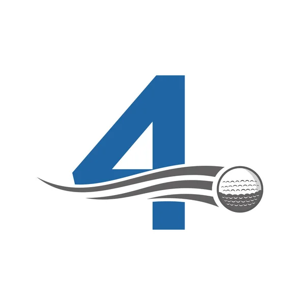 Γράμμα Golf Logo Σύμβολο Πρότυπο Διάνυσμα Βάση Σχεδιασμό Του Χόκεϊ — Διανυσματικό Αρχείο