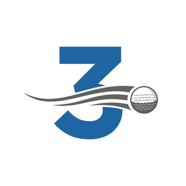 Carta Golf Logo Symbol Plantilla Vectores Alfabeto Basado Diseño Hockey — Vector de stock