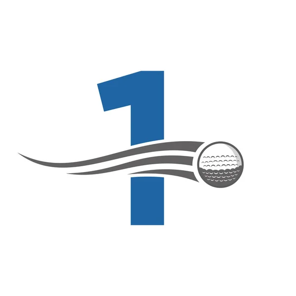 Carta Golf Logo Symbol Plantilla Vectores Alfabeto Basado Diseño Hockey — Archivo Imágenes Vectoriales