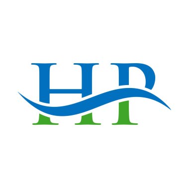 HP Harf Logosu Vektör Şablonu. Harf HP Logo Tasarımı Modern Tipografi İşareti