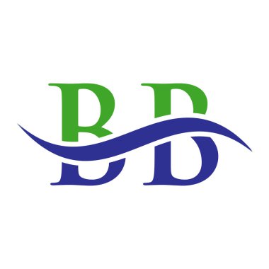 BB Harf Logosu Vektör Şablonu. Harf BB Logo Tasarımı Modern Tipografi İşareti