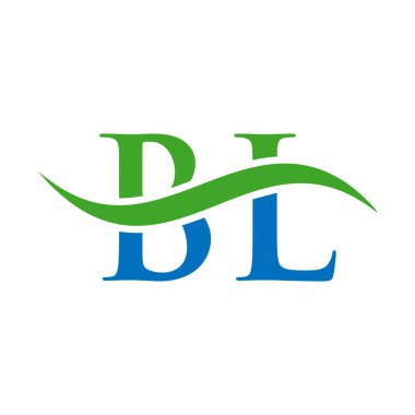 BL Harf Logosu Vektör Şablonu. Harf BL Logo Tasarımı Modern Tipografi İşareti