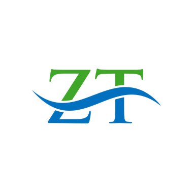 ZT Harf Logosu Vektör Şablonu. Harf ZT Logo Tasarımı Modern Tipografi İşareti