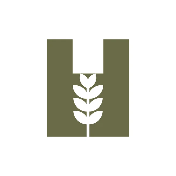 Bira Simgesi Vektör Şablonu Ile Harfi Hazırlama Logosu — Stok Vektör