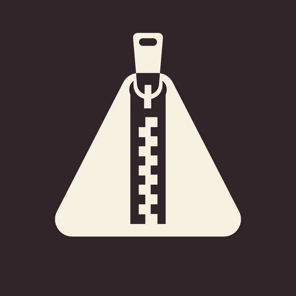 Anfangsbuchstabe Ein Reißverschluss Logo Für Modestoffe Stickereien Und Textile Symbole — Stockvektor