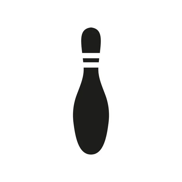 Logo Icona Del Bowling Modello Vettoriale Del Simbolo Della Palla — Vettoriale Stock