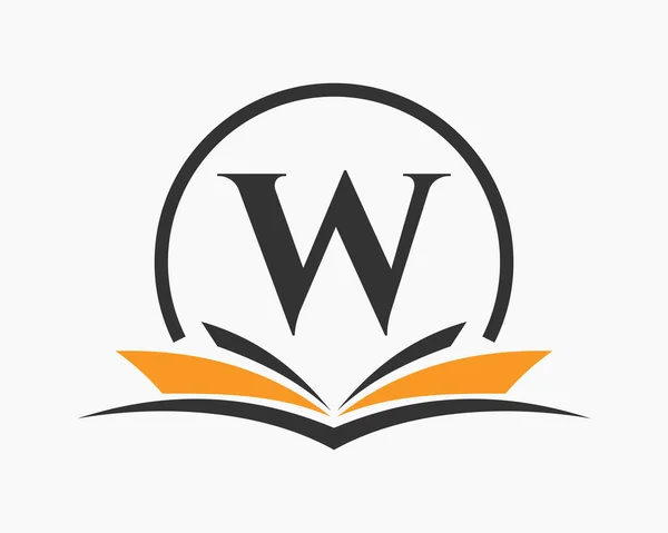 Dopis Vzdělání Logo Koncepce Knihy Školení Kariérní Značka Univerzita Akademie — Stockový vektor