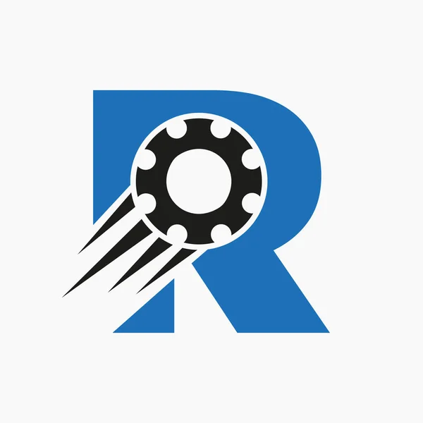 Letter Gear Cogwheel Logo Automotive Industrial Icon Gear Logo Car — Stock vektor