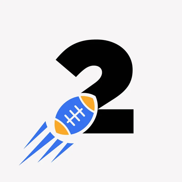 Γράμμα Λογότυπο Ράγκμπι Κινούμενο Εικονίδιο Μπάλα Ράγκμπι Ράγκμπι Sports Λογότυπο — Διανυσματικό Αρχείο
