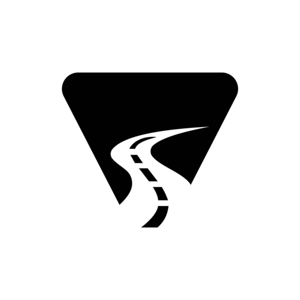Початкова Літера Дорожній Логотип Подорожей Транспорту Векторний Шаблон — стоковий вектор
