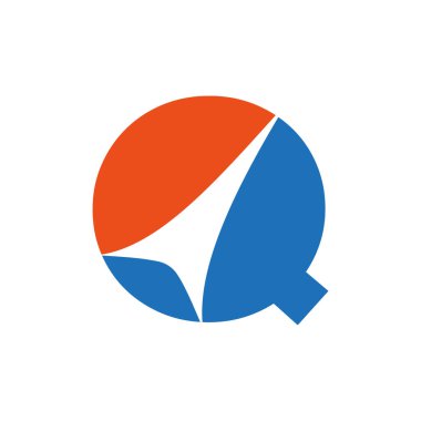 Q Harfi Logo Tasarımı, Minimalist Q Harfi Monogram Temel Temel Vektör Şablonu