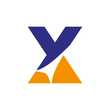 X Harfi Logo Tasarımı, Minimalist X Harfi Monogram Temel Vektör Şablonu