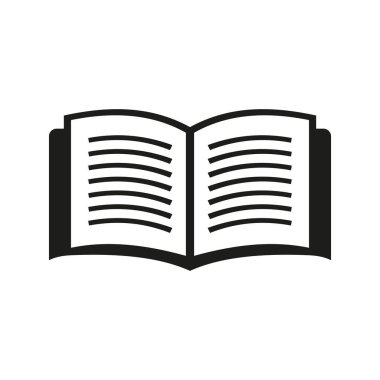 Kitap Sembolü, Kitap Simgesi Vektör Şablonu