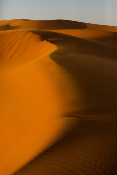 Красивые Песчаные Дюны Пустыне Сахара Марокко Пейзаж Африке Пустыне — стоковое фото