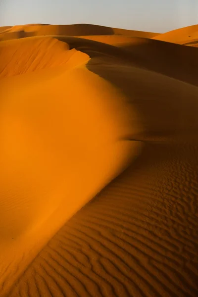Vackra Sanddyner Saharaöknen Marocko Landskap Afrika Öknen — Stockfoto