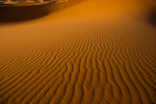 Belle Dune Sabbia Nel Deserto Del Sahara Marocco Paesaggio Africa — Foto Stock