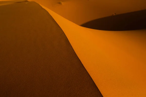 Beautiful Sand Dunes Sahara Desert Morocco Landscape Africa Desert — Stock Photo, Image