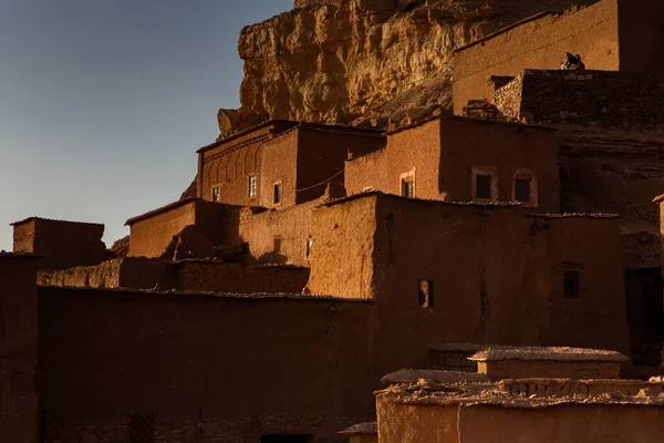 Касба Айт Бен Хаду Марокко Фортеці Традиційні Глиняні Будинки Пустелі — стокове фото