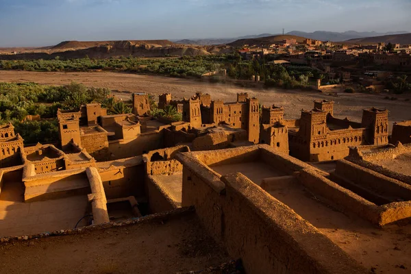 Kasbah Ait Ben Haddou Marocko Fästningar Och Traditionella Lerhus Från — Stockfoto