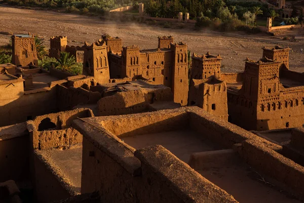 Касба Айт Бен Хаду Марокко Фортеці Традиційні Глиняні Будинки Пустелі — стокове фото