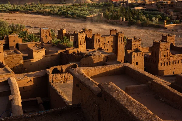 Kasbah Ait Ben Haddou Marocko Fästningar Och Traditionella Lerhus Från — Stockfoto