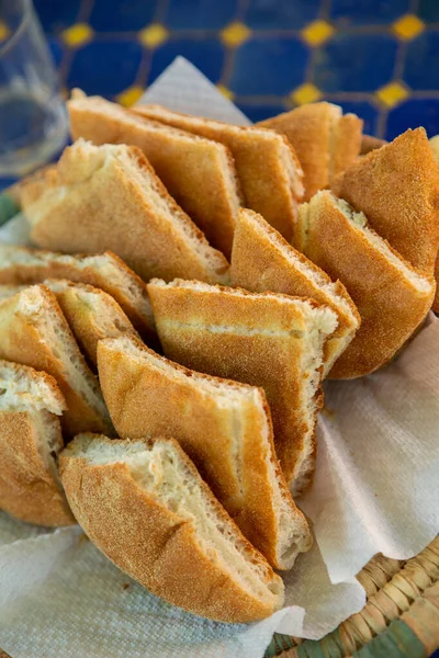 Marché Local Marocain Dans Les Rues Avec Épices Noix Poissons — Photo