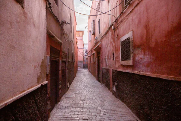 Pequeña Calle Color Tradicional Marruecos África — Foto de Stock