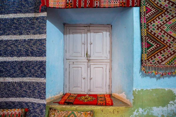 Rua Pequena Cor Tradicional Marrocos África — Fotografia de Stock