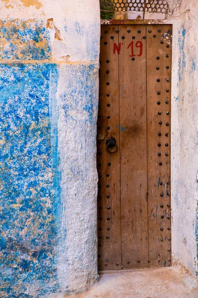 Традиционная Цветная Улочка Марокко Африка — стоковое фото