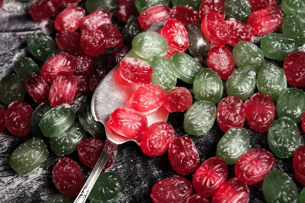 Caramelle Colorate Con Gelatina Zucchero Dolci Come Sfondo — Foto Stock