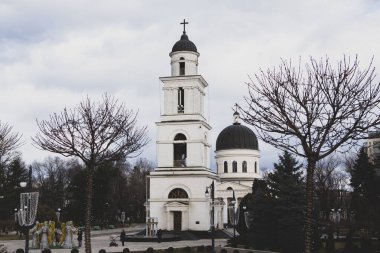 Chisinau 'nun Mimari ve Sokakları, Chisinau' daki Büyük Stephen Bulvarı. Moldova 