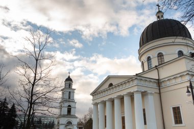 Chisinau 'nun Mimari ve Sokakları, Chisinau' daki Büyük Stephen Bulvarı. Moldova 