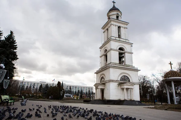 Architektura Ulice Kiszyniów Aleja Szczepana Wielkiego Kiszyniowie Mołdawia — Zdjęcie stockowe