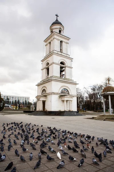 Architektura Ulice Kiszyniów Aleja Szczepana Wielkiego Kiszyniowie Mołdawia — Zdjęcie stockowe