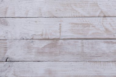 Düğümlü ve tırnak delikli klasik beyaz ahşap arka plan dokusu. Eski boyalı ahşap duvar.