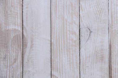 Düğümlü ve tırnak delikli klasik beyaz ahşap arka plan dokusu. Eski boyalı ahşap duvar.