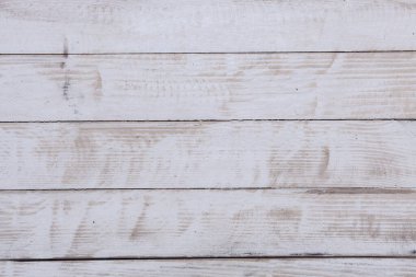 Düğümlü ve tırnak delikli klasik beyaz ahşap arka plan dokusu. Eski boyalı ahşap duvar.