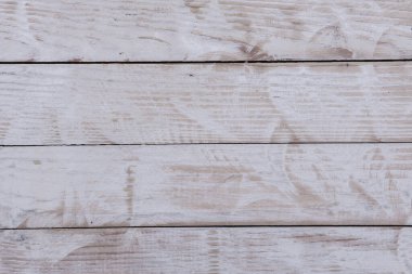 Düğümlü ve tırnak delikli klasik beyaz ahşap arka plan dokusu. Eski boyalı ahşap duvar.