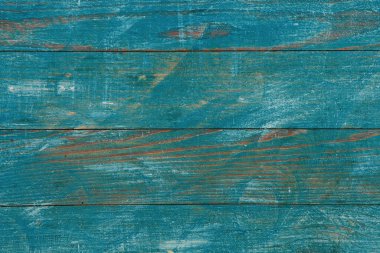 Düğümlü ve tırnak delikli klasik mavi ahşap arka plan dokusu. Eski boyalı ahşap duvar. Mavi soyut arkaplan.