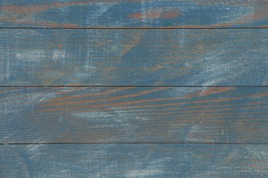 Düğümlü ve tırnak delikli klasik mavi ahşap arka plan dokusu. Eski boyalı ahşap duvar. Mavi soyut arkaplan.