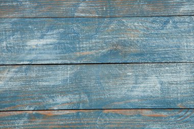 Düğümlü ve tırnak delikli klasik mavi ahşap arka plan dokusu. Eski boyalı ahşap duvar. Mavi soyut arkaplan.