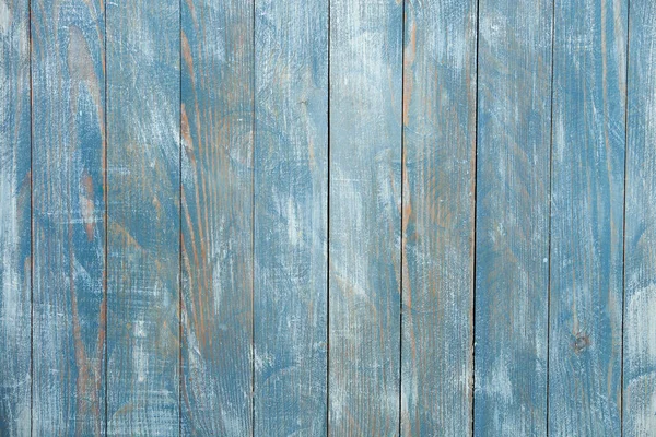 結び目や爪の穴を持つヴィンテージブルーの木の背景テクスチャ 古い塗装木の壁 青の抽象的背景 — ストック写真