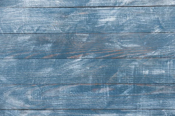 古色古香的蓝木背景纹理与结和钉子孔 旧的漆木墙 蓝色背景摘要 — 图库照片
