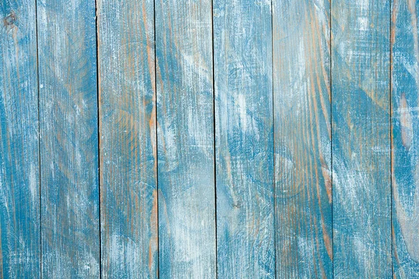 結び目や爪の穴を持つヴィンテージブルーの木の背景テクスチャ 古い塗装木の壁 青の抽象的背景 — ストック写真