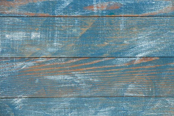 結び目や爪の穴を持つヴィンテージブルーの木の背景テクスチャ 古い塗装木の壁 青の抽象的な背景 ヴィンテージ木製ダークブルー水平ボード — ストック写真