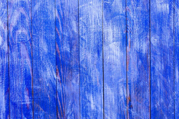 Винтажная Синяя Текстура Дерева Фон Ножами Отверстиями Ногтей Старая Деревянная — стоковое фото