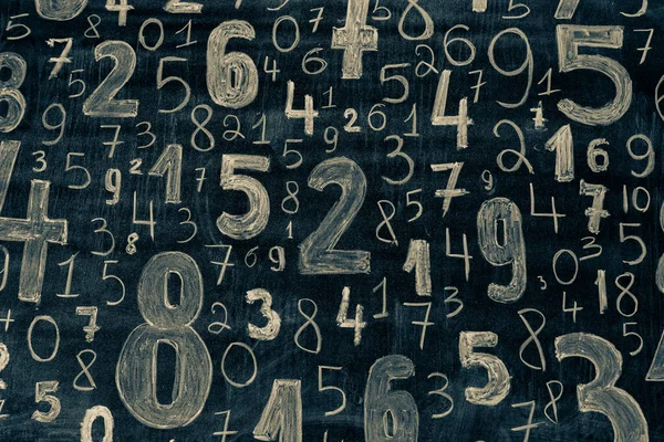 Sfondo Numeri Zero Nove Numeri Consistenza Concetto Dati Finanziari Matematica — Foto Stock